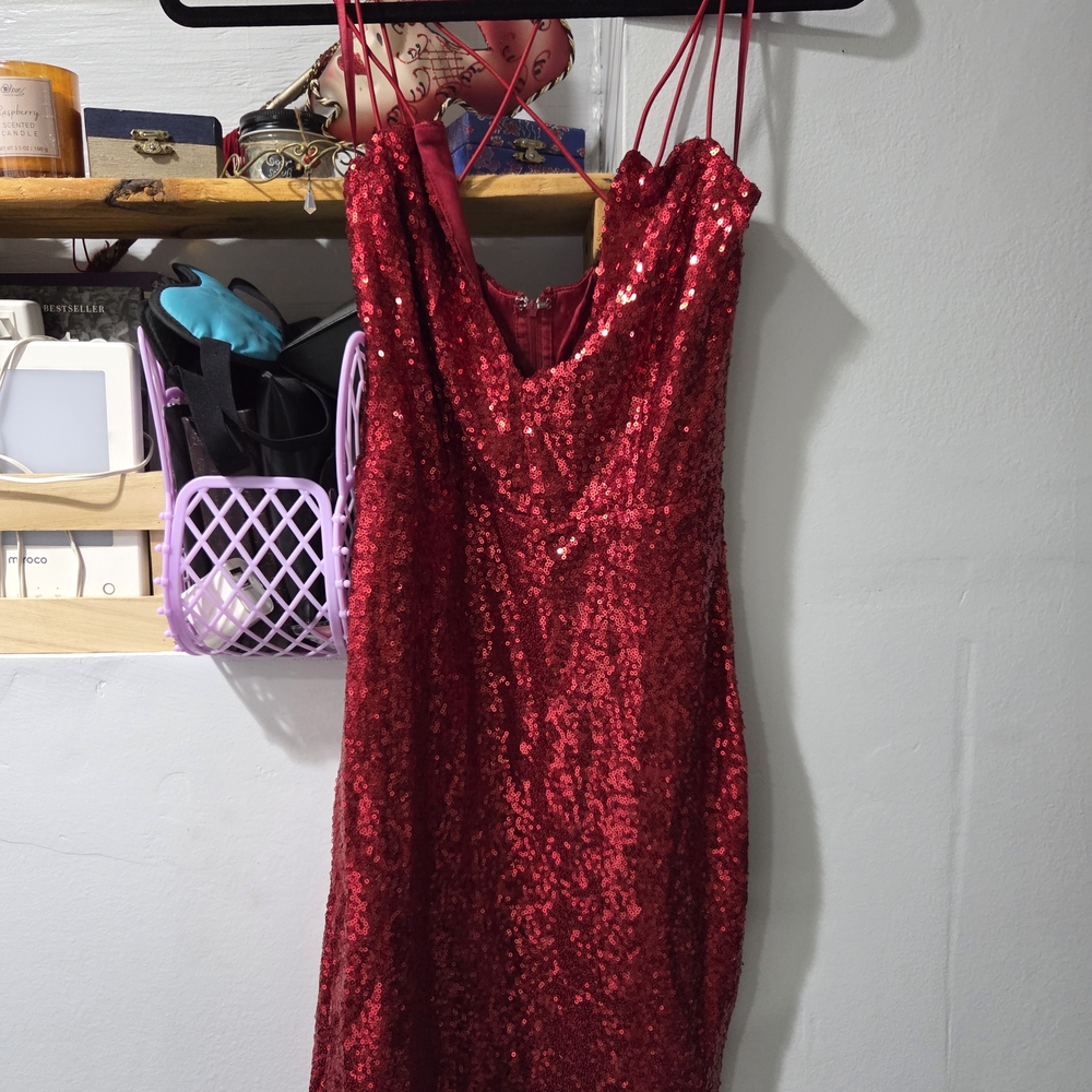 Windsor Sparkling Red Mini Dress